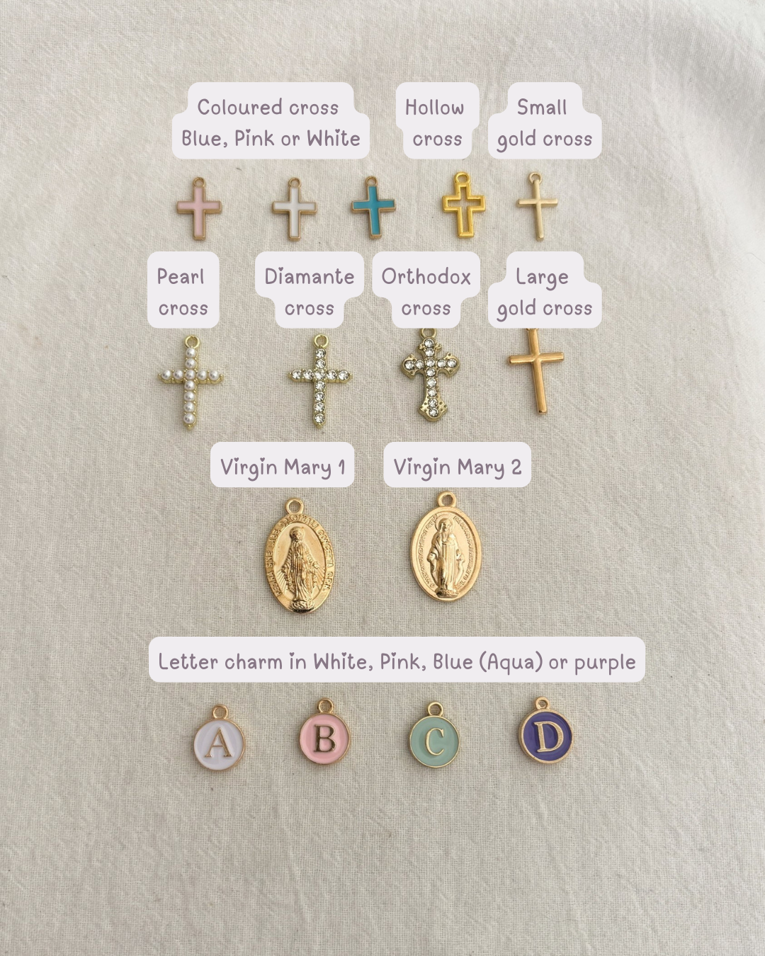 Catholic Virgin Mary Personalised Protection bow brooch