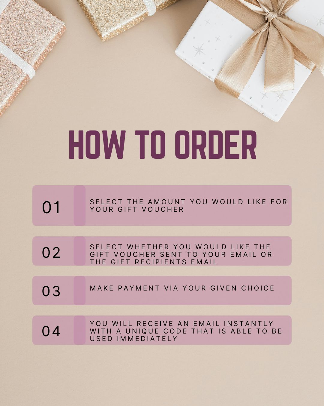eGift card / voucher