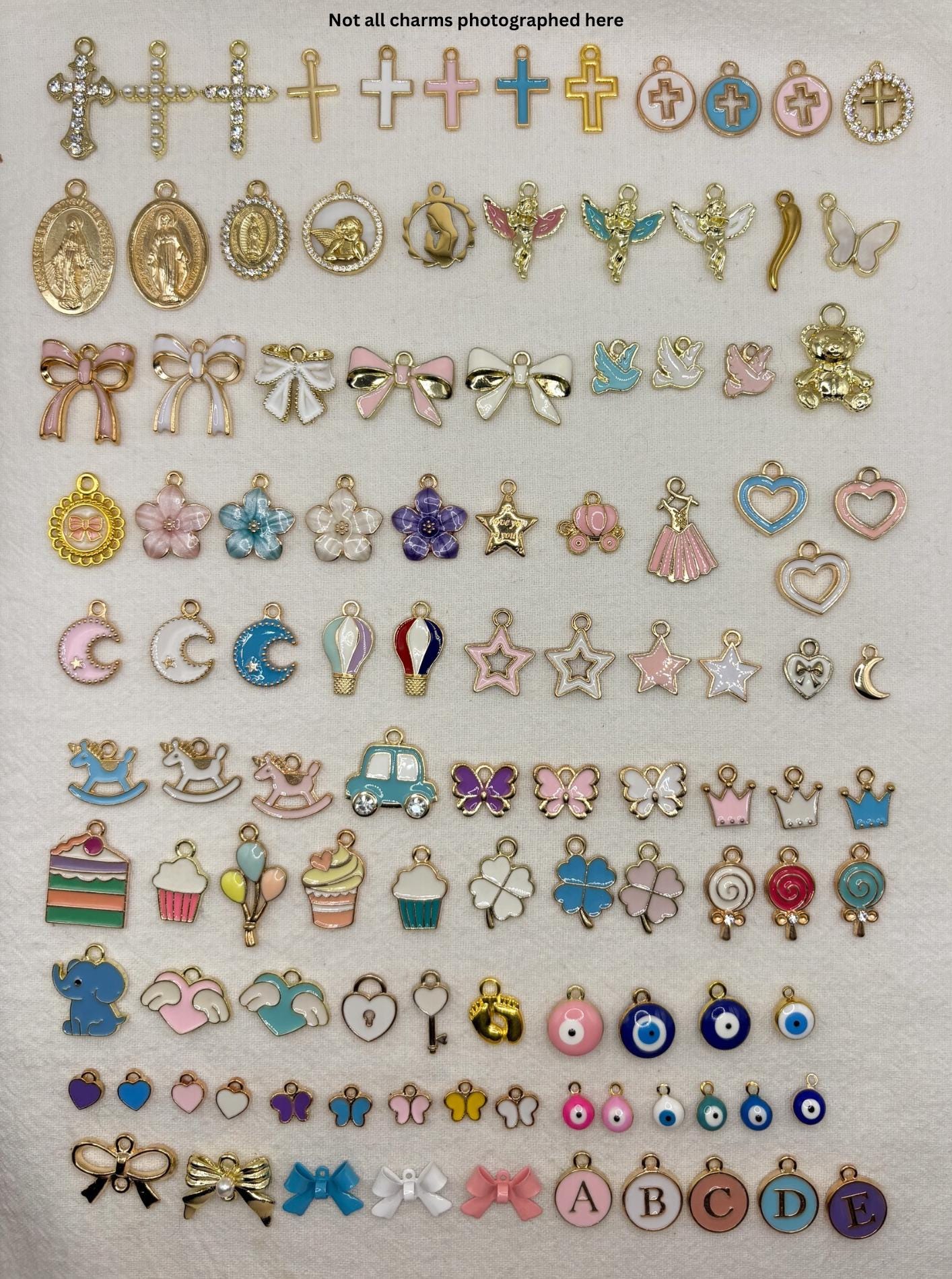 Personalized 1st Birthday Keepsake Pin: Gold Safety Pin with Charms