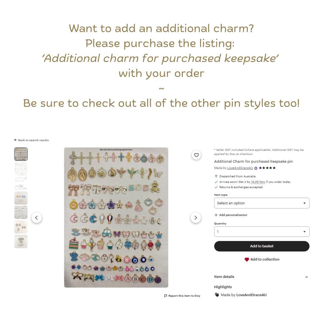 St Michael pendant brooch - Catholic jewelry keepsake gift