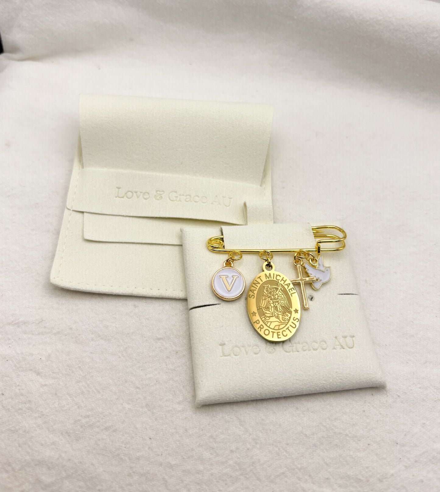 St Michael Personalised Baby keepsake brooch