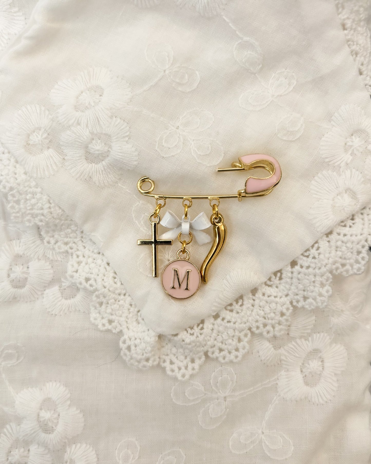 Gold Italian Horn Cornicello Protective Pin