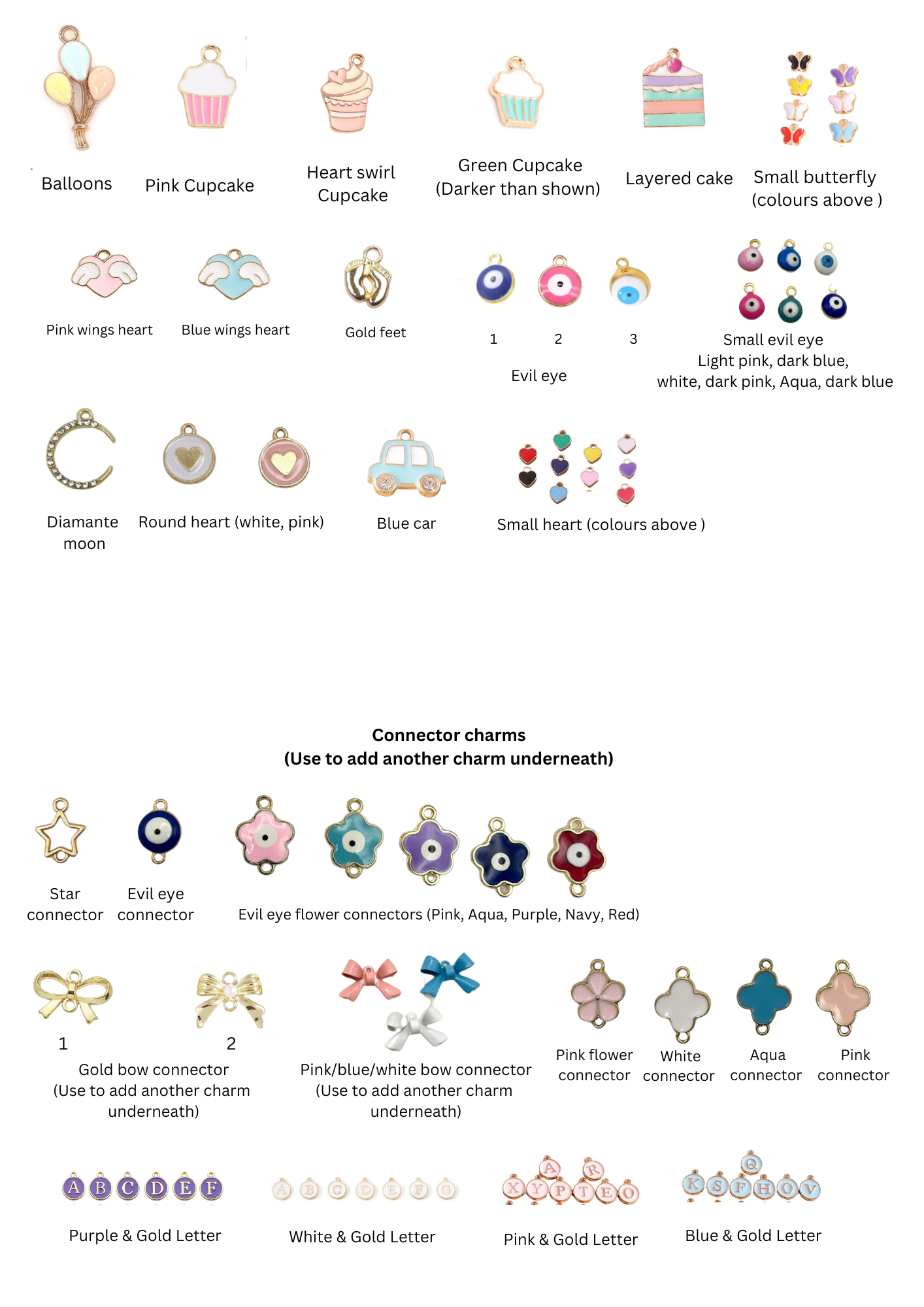 Add on's for purchased Keepsake pin
