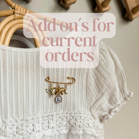 Add on's for purchased Keepsake pin
