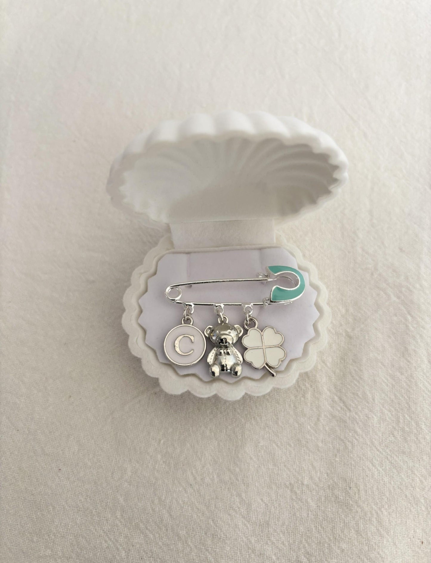 Personalized Silver Baby Keepsake Pin | Unique Baptism,  Christening, Baby shower Gift