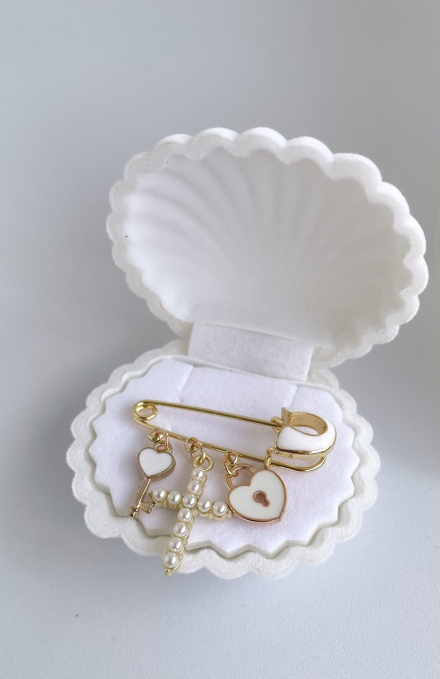Personalized Gold Baby Brooch: Keepsake Christening Gift