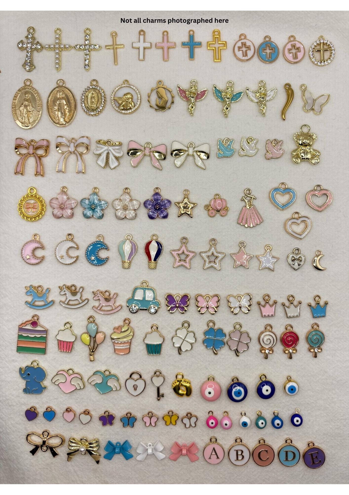 Catholic Baptism Baby Pin | Virgin Mary & Cross Charm, Personalized Initial Keepsake