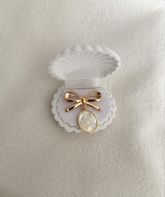 Catholic Baptism gift - Virgin Mary pendant brooch keepsake
