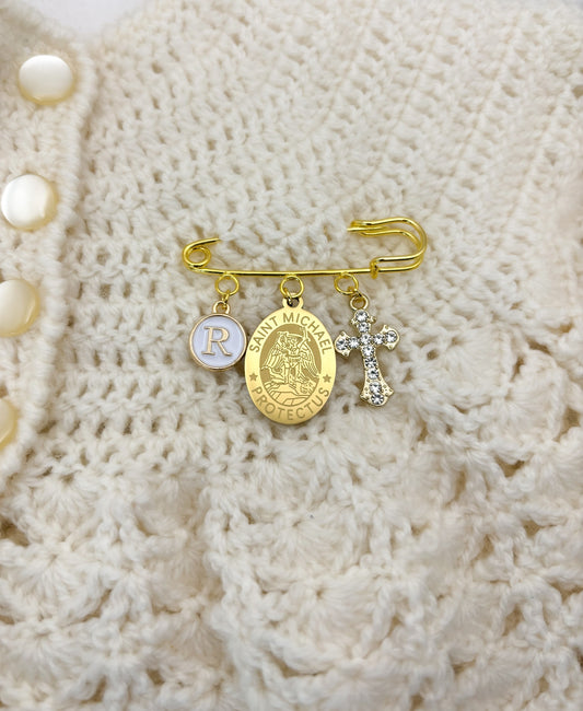 St Michael Personalised Baby keepsake brooch